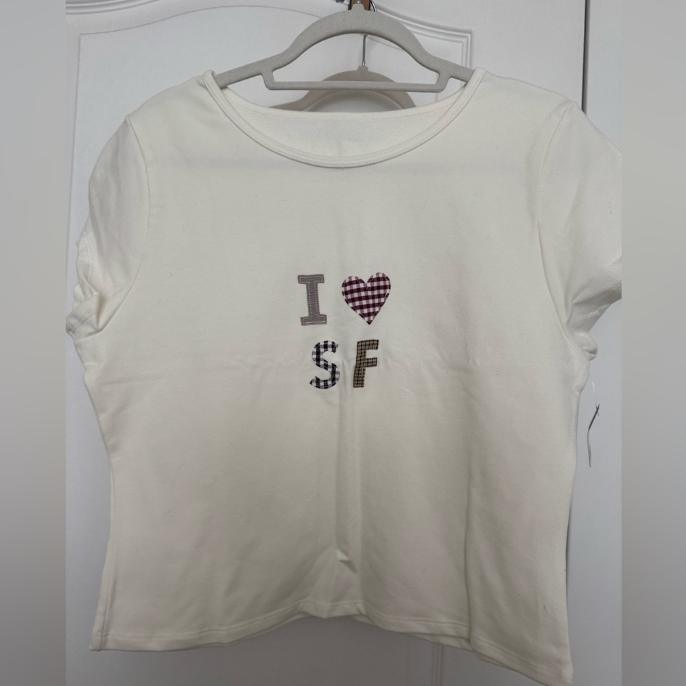 Women's Cream Crop Top